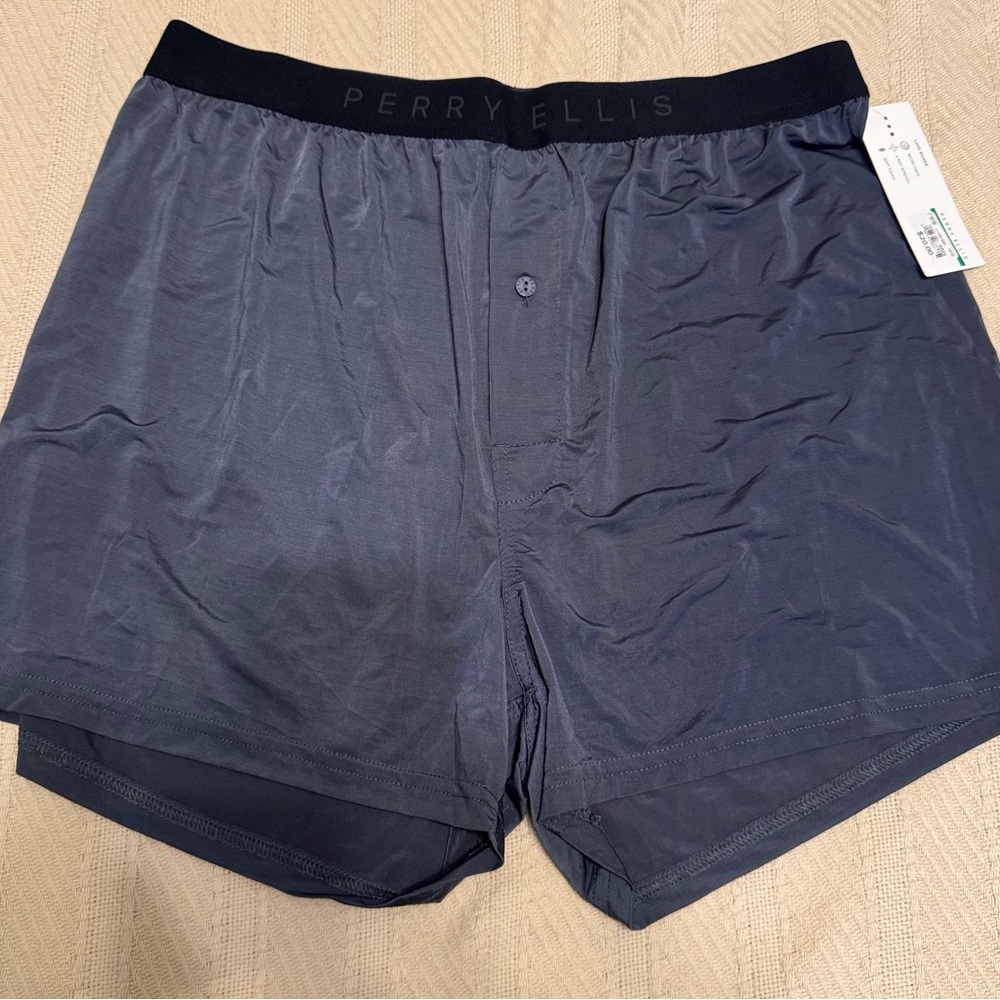 Perry Ellis Luxe Boxer in Charcoal